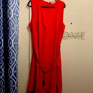 Calvin Klein 20w red dress